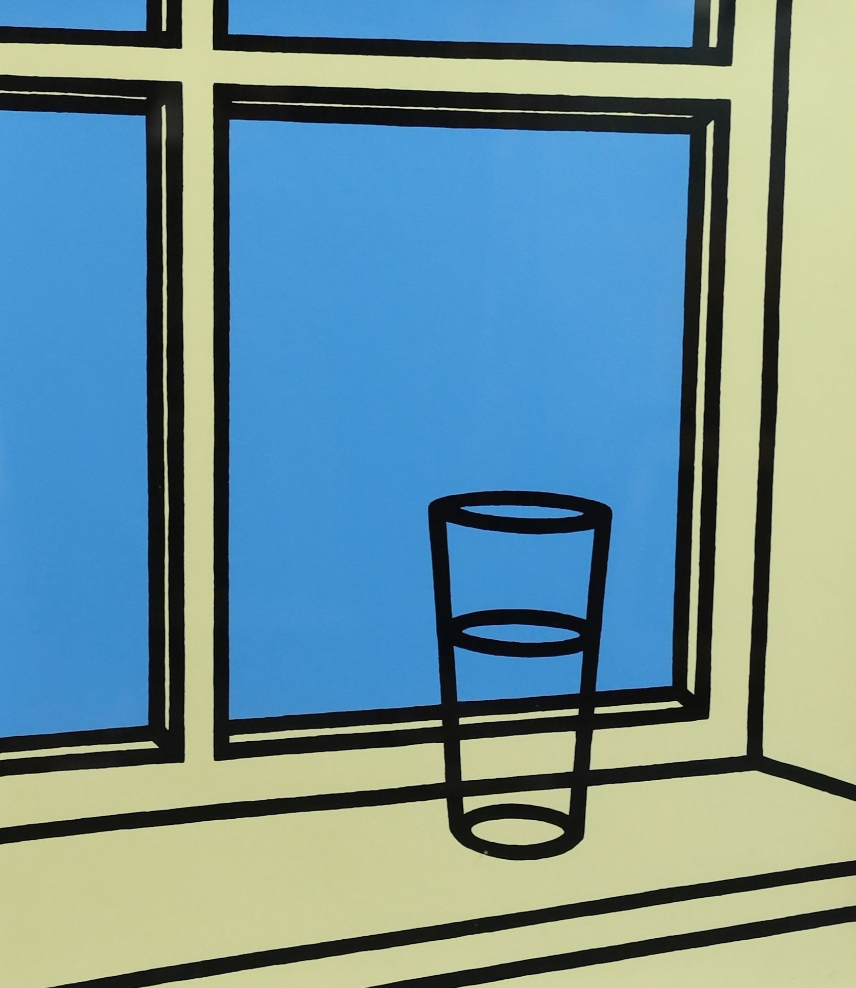 Patrick Caulfield (1936-2005), 'Oh Helen, I roam my room' from Some Poems of Jules Laforge, screenprint in colours, on Neobond, 40 x 35cm